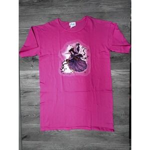 Vtg 90s Graphic Tee Fairy Angel Fondant Pink Shirt Dress Oversized Grannycore 2X